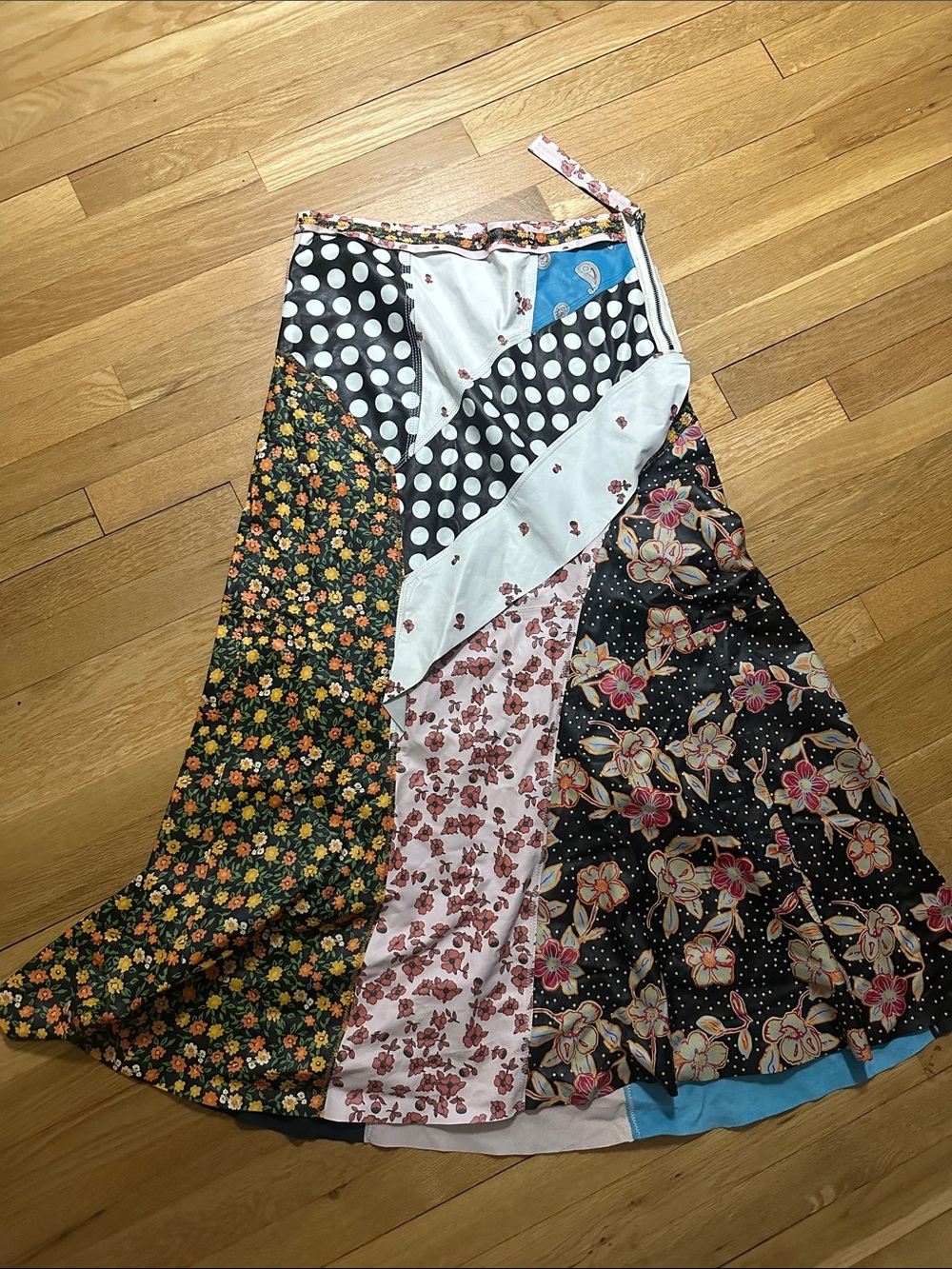 Zara Atelier Collection 03: The Skirt (Skirt 4) leather patchwork